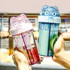 420ml Straw Water Bottle Leak-proof Drinking Bpa Free Straw Water Bottle