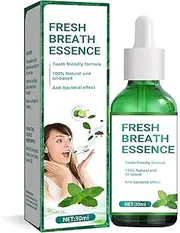 Bad Breath Treatment for Adults, Natural Breath Freshening Drops for Bad Breath & Dry Mouth, Travel Size Concentrated, Alcohol Free