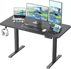 120cm Electric Standing Desk Height Adjustable Sit Stand up Desk w tray and hook