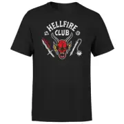 Stranger Things Hellfire Club Vintage Unisex T-Shirt - Black
