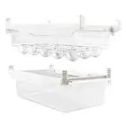 Fridge Organizer Set, Under-Shelf Drawer for Fruit, Eggs - Refrigerator1524