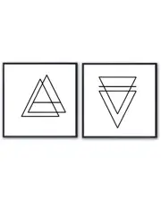 Ready2HangArt Ink.Letter.Love XV & XVI Framed Canvas Wall Art by Corey Morrow