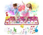 Toy Piano Mat Dance Mat Piano Keyboard Piano Mat, Music Mats Touch Musical Carpet for Baby Toddler Boys and Girls Gift 100*36 cm