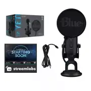 Logitech Blue Yeti Game Streaming Kit USB Condenser Microphone and Pop Filter