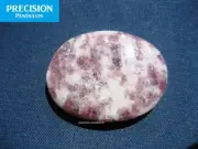 Lepidolite Amulet Gemstone Thumb Palm Chakra Healing Worry Stone Cabochon