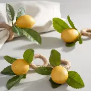Simulation Lemon Plant Napkin Ring Fruit Meal Buckle Hotel Room Napkin Ring B:PW