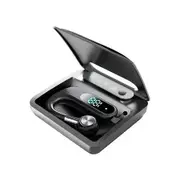 Bluetooth Headset, Portable Noise Reduction 5.3 Bluetooth Earpiece with 180 Degree Rotatable Mic Suitable for Business Driving Office(Black)