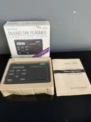 NEW VTG MICRONTA Talking Day Planner Alarm Clock Timer In Box + Manual Nvr Used