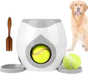 Dog Ball Thrower, Baseball Thrower Automatic for Pet, Interactive Ball Shooter Treat Feeder for Dogs Mental Stimulating Enrichment Outdoor Indoor
