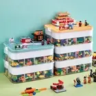 Storage Box Building Blocks For 2 Layers Classified Children Toy Organizer _wa