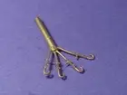 O SCALE On3 On30 TENDER RE-RAIL FROG HOOKS J-TYPE WISEMAN BRASS PART BS-367