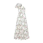 [Giambattista Valli] Giambattista Valli-Multicolor Rosier Long Cotton Dress-Donna 42 IT