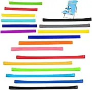 Gotetiso Pack of 18 Rubber Bands, Wide Silicone Rubber Bands, Large, 14 cm, 20 cm, 30 cm, Silicone Towel Bands, Beach Rubber Rings, Thick Elastic Beach Towel Holder, Band Packaging, Rubber Bands for