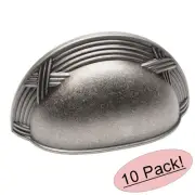 *10 Pack* Cosmas Cabinet Hardware Weathered Nickel Handle Cup Pulls #9461WN