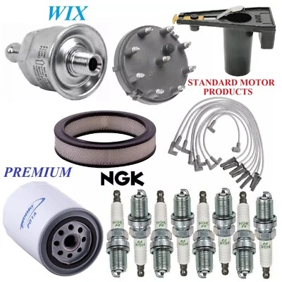 Tune Up Kit Filters Cap Spark Plugs Wire For FORD F-150 V8 6.6L; 2 Bbl 1977-1978 (for: Ford)