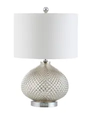 JONATHAN Y Designs 22.5in Ames LED Glass Table Lamp