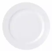 Oneida Plates 12" Round Dishwasher Safe Stackable Porcelain Warm White Set of 12