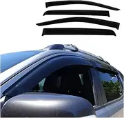 Door Window Deflectors Visor, Compatible with Ford Ranger Wildtrak T6 T7 T8 2012-2021 Pickup Truck ﻿