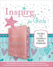 Nlt Inspire Bible For Girls Leatherlike Pink by Carolyn Larsen Paperback Book