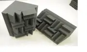 (2) BASE TRAP CORNER ABSORBERS 12" x 12" x 24" STUDIO ACOUSTIC WEDGE FOAM