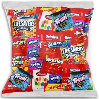 Mixed Candy Assortment Bag Bulk - 2 Pound Assorted Candy Variety Pack - Indiv...