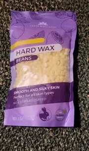 Tress Wellness Hard Wax Beans Beads for Hair Removal 3.5 Ounces Lemon