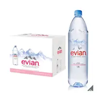 在飛比找蝦皮購物優惠-Evian 天然礦泉水 1250毫升 X 12入 水