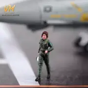 1/18 1/24 1/43 1/64 1/87 Minatures Figures Female fighter pilot Scene Doll Toys