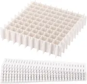 Acdesign 40Pcs Grid Drawer Dividers, Adjustable Drawer Organizer for Socks, Unde