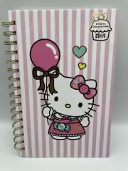 Sanrio Hello Kitty Pink Spiral Notebook Hard Cover 160 Lined Pages NEW WITH TAG