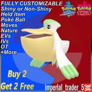 Pokémon Sword and Shield ✨ Shiny Pelipper ✨ W/ Best 6IV Customizable