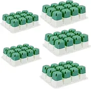 Planting Trays | 5X Germination Nursery Trays for Seedlings - Silicone Gardening Container Kit, 60 Grids for Chili Vegetable Bonsai