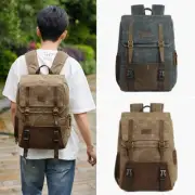 Waterproof Canvas DSLR Camera Backpack Bag Laptop Case USB Port For Canon Nikon