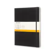Moleskine Classic Ruled Hard Cover Notebook Office/Student Planner Pad XL Black