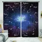 Pure Stars Mysterious 3D Curtain Blockout Photo Printing Curtains Drape Fabric