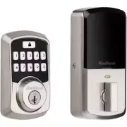 Aura Satin Nickel Single Cylinder Electronic Bluetooth Keypad Smart Lock Deadbol