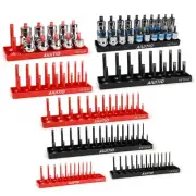 8 Piece Metric & SAE Socket Organizer Tray Set, 1/4-Inch, 3/8-Inch & 1/2-Inch...