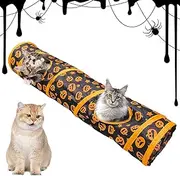 Cat Tunnels for Indoor Cats,Foldable Kitten Bored Peek Hole Toy - Pumpkin Pattern Cat Exercise Toys for Indoor Exercise, Cat Cave for Cats Kittens Rabbits Puppies