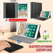 iPad 6th Gen Generation 9.7 Inch 2018 Bluetooth Keyboard Case Cover, Lightweight Protective Slim Folio Leather Smart Sleep Awake Cover Case with Detachable Wireless Bluetooth Keyboard (Black)