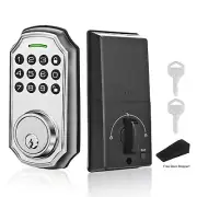 Smart Keyless Entry Door Lock with Door Stopper, Electronic Keypad Deadbolt, ...