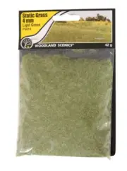 Woodland Scenics FS619 Static Grass 4mm Light Green NEW The Field System