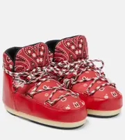 [Alanui] Alanui Full Moon bandana-print boots AU 4 red