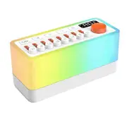 White Noise Machine for Sleep with 8 Soothing Sounds, Portable Bluetooth Speaker & 12 Color Night Light for Adults & Baby