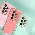 Fr Samsung A35 A05 A55 A14 5G A25 5G Luxury Slim Electroplated Anti-Scratch Case