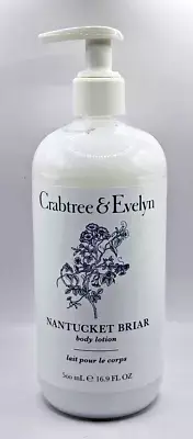 Crabtree & Evelyn NANTUCKET BRIAR Body Lotion 16.9 oz Large PUMP New