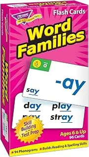 Word Families Skill Drill Flash Cards Pack of 96 Card Game