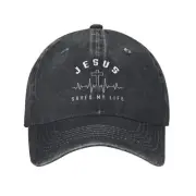 Jesus Saved My Life Baseball Cap Men Women Cotton Christian Religious Faith hat