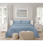 Algodon Romy Cotton Quilt Cover Home/Room Bedding Set/Pillowcase - Blue