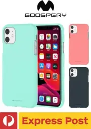 iPhone 11 (6.1") Mercury Goospery Soft Feeling Protection Slim Rubber Matte Case