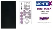 Montex 1/72 AMIOT 143 CANOPY & WHEELS PAINT MASK Heller